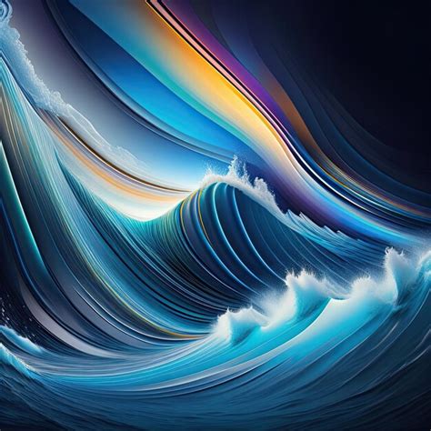 Premium AI Image | Abstract Water Waves Background