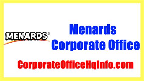 Menards Corporate Office Headquarters Address And Phone Number ...