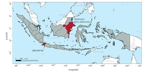 | Map of South Asia. Location of Indonesia's current capital, Jakarta ...