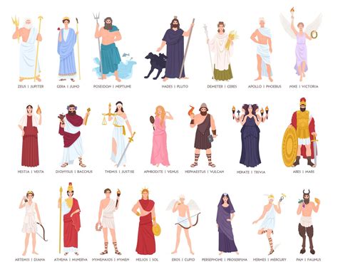 Greek Gods And Goddesses Colors