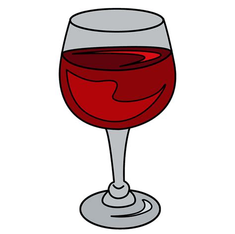 How to Draw a Wine Glass - Really Easy Drawing Tutorial