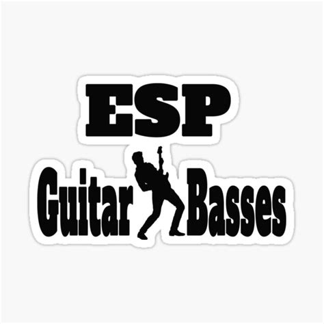 "Esp Guitar Basses" Sticker for Sale by Rosalima | Redbubble