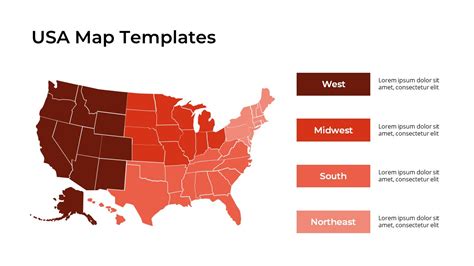 Powerpoint Us Map Template