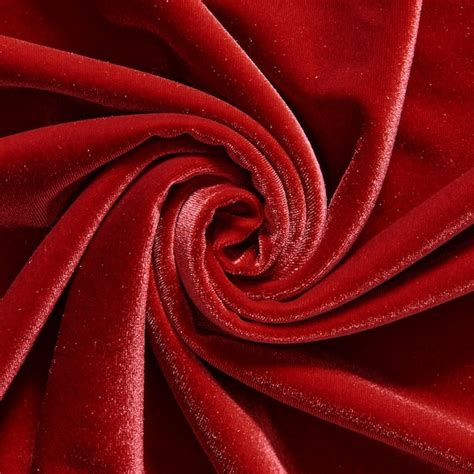 Dark Red Stretch Velvet Fabric 60'' Wide by the Yard - Etsy