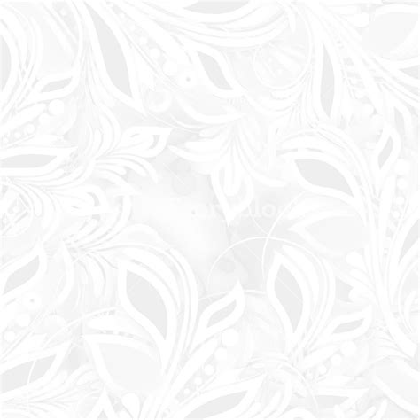 White Background Floral Wallpaper