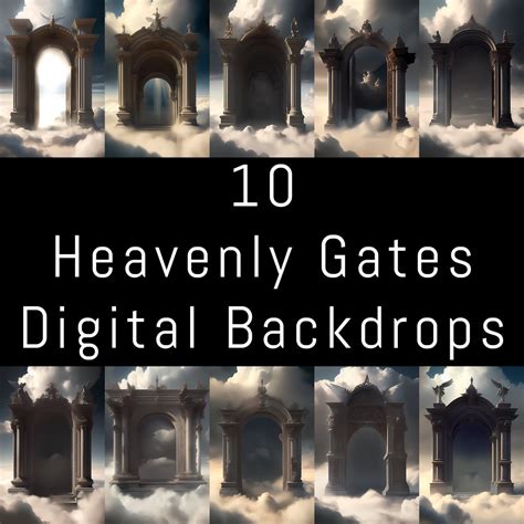 10 Heaven Gates Backgrounds Memorial Backdrops in Loving Memory ...