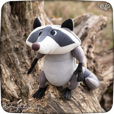 Donny the Raccoon Plushie, Trash Truck Inspired, 9.8 In, Handmade Plush ...