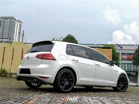 Volkswagen Golf GTI 7 White | Aftermarket Wheels | Rays Homura 2X9 ...