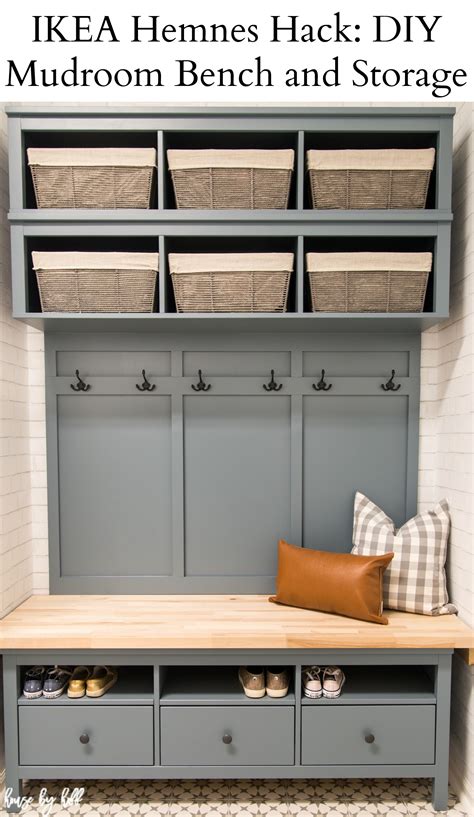 Ikea Mudroom Bench Hack : Ikea hemnes hack diy mudroom bench and ...