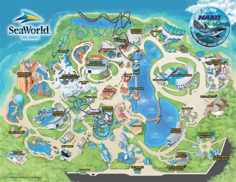 Printable Seaworld Orlando Map