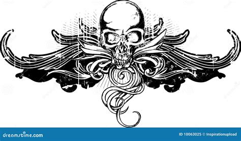 Grunge Skull Cartoon Vector | CartoonDealer.com #56591917