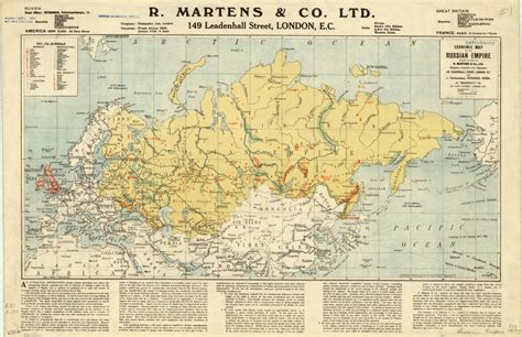 Map Of Russia 1917 - Cultural Map