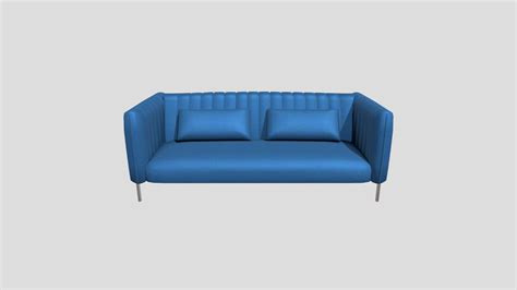 Rivet Frederick Mid Century Navy Sofa - Download Free 3D model by Sam ...