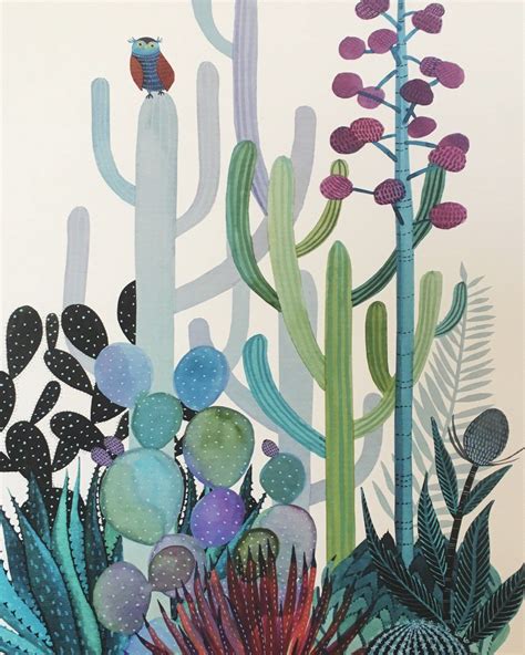 Saguaros - Etsy España | Cactus art, Wall painting, Mural art