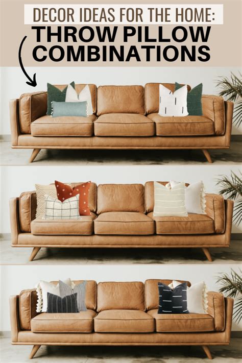 10 pillow combinations for brown couch – Artofit