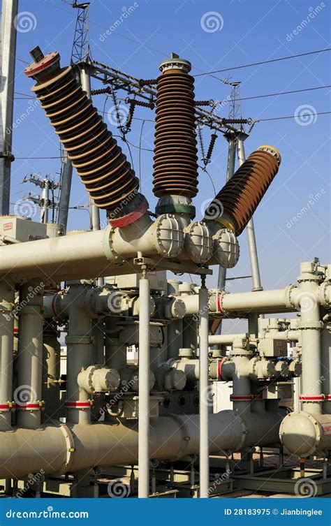 Substation equipment stock image. Image of power, facilities - 28183975