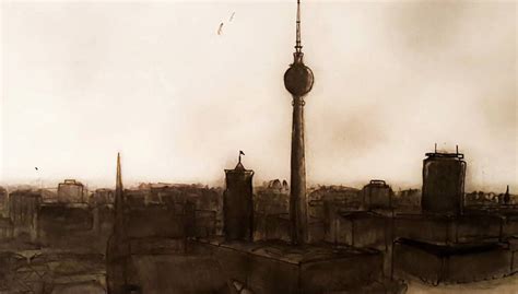 Berlin Skyline Drawing Print, Watercolour and Pen Original Drawing of ...