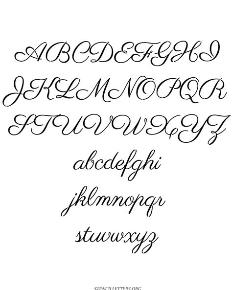 Free Printable Calligraphy Stencils Download The Modern Calligraphy ...