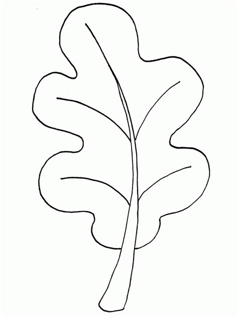 Oak Leaf Stencil Printable - Coloring Home