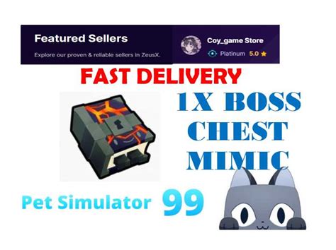 Pet Simulator 99 PS99 Boss Chest Mimic Enchant