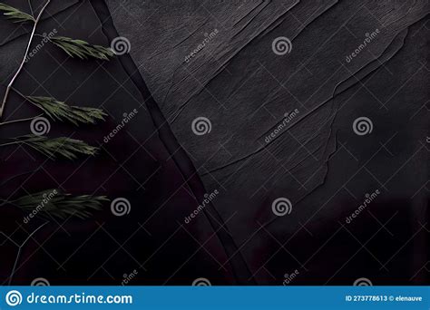 Aesthetic Design of Dark Nature Wallpaper Illustration. Stock ...