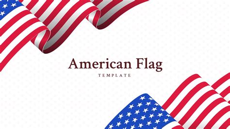 Free American Flag Background Template