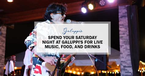 Head Over To Galuppi’s For Live Music This Saturday