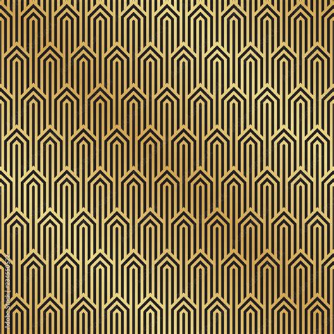 Seamless black and gold Art Deco pattern background. Art Deco ...