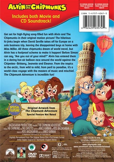 Alvin And The Chipmunks: The Chipmunk Adventure (DVD 1987) | DVD Empire