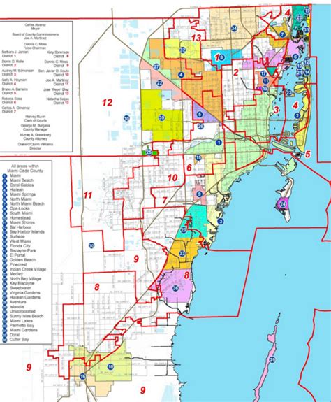 Miami-Dade Map With Zip Codes