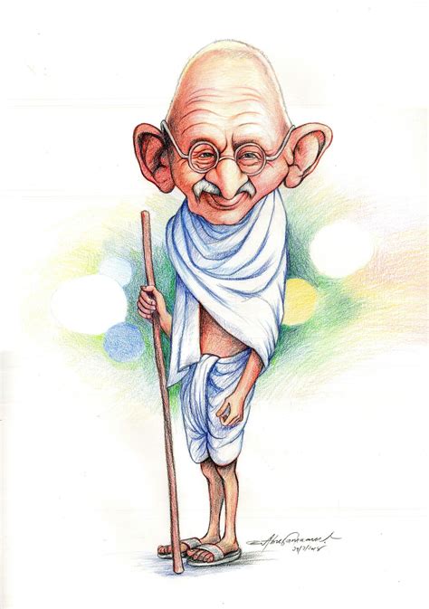 Update more than 82 mahatma gandhi cartoon sketch best - seven.edu.vn