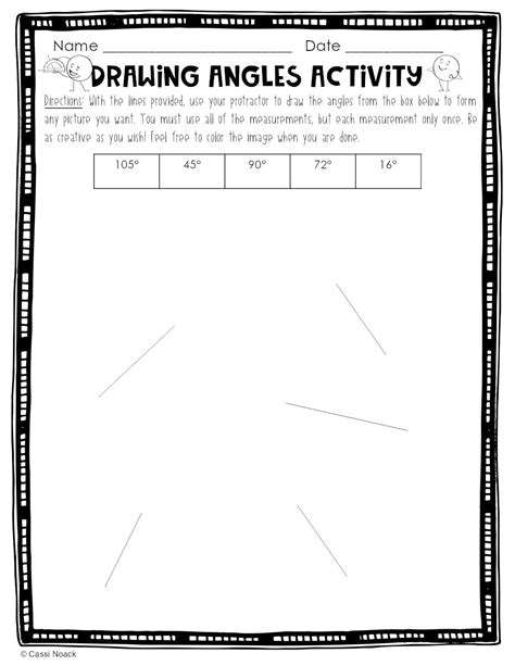 Drawing Angles - Drawing Angles Activity - Minds in Bloom Unlimited