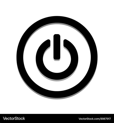 On Off switch web icon Royalty Free Vector Image