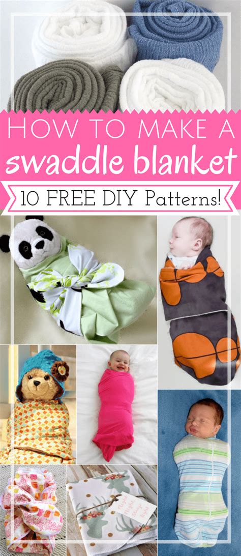 How to Make a Swaddle Blanket with 10 FREE DIY Patterns