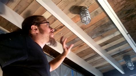 Wooden Pallet Ceiling Ideas | Shelly Lighting