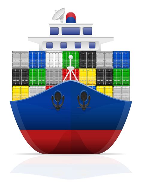 nautical cargo ship vector illustration 514459 Vector Art at Vecteezy