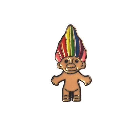 Rainbow Hair Troll Pin – Milx Designs