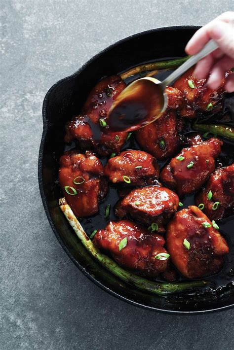 Cast-iron skillet recipe: Sticky Chicken Thighs with Ginger and Garlic