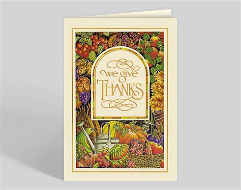 We Give Thanks Thanksgiving Cards, 303711 | The Gallery Collection