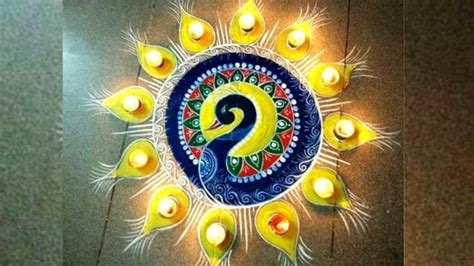 RANGOLI DESIGN Diwali 2021: रंगोली के 10 लेटेस्ट डिजाइन