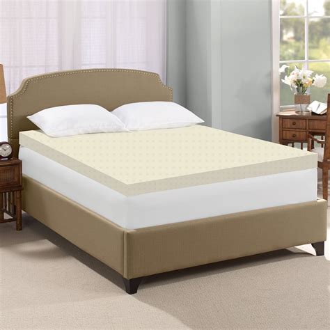 Continental Sleep, 2" High-Density Foam Mattress Topper with Orthopedic ...