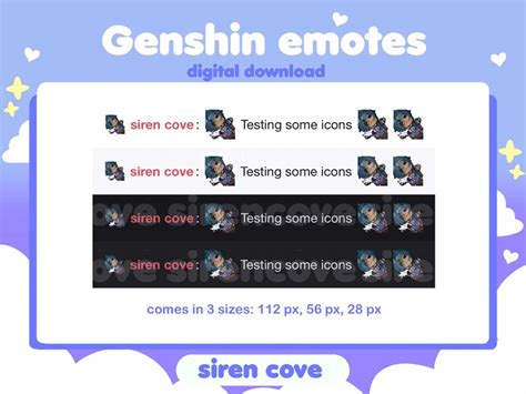 Genshin Impact Kaeya Emotes for Twitch Discord and Youtube / - Etsy UK