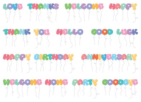 Balloon text in cartoon style vector illustration isolated on white ...