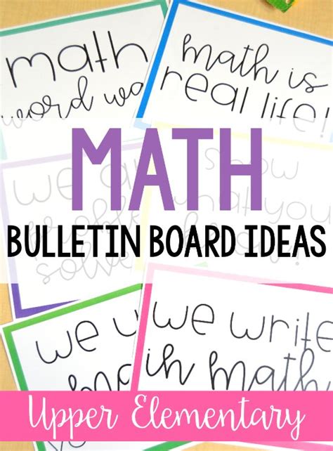 Math Bulletin Boards for Upper Elementary - Teaching with Jennifer Findley