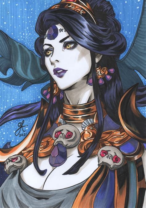 ArtStation - Copic Sketch: Nyx Hades Fanart, Gladys Teo | Character art ...