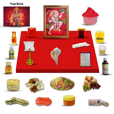 Hanuman Puja Kit / Lord Hanuman Poojan Samagri for Pooja Hindu Religion ...