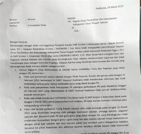 Detail Contoh Surat Pernyataan Sikap Penolakan Koleksi Nomer 50