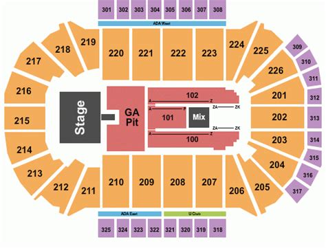 Resch Center Luke Combs Seating Chart - Center Seating Chart