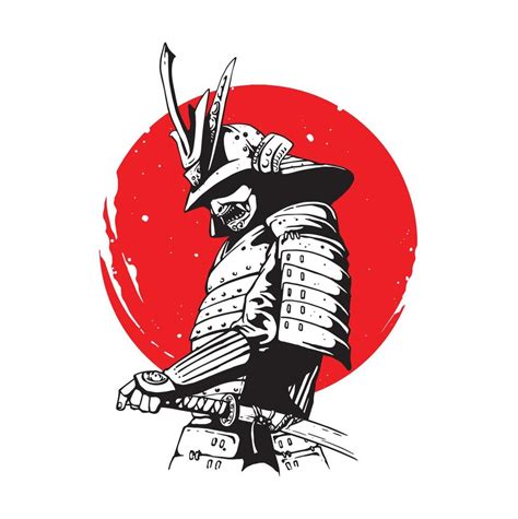 samurai warrior illustration 5432307 Vector Art at Vecteezy