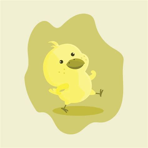 vector cute yellow chick with shadow 17132963 Vector Art at Vecteezy